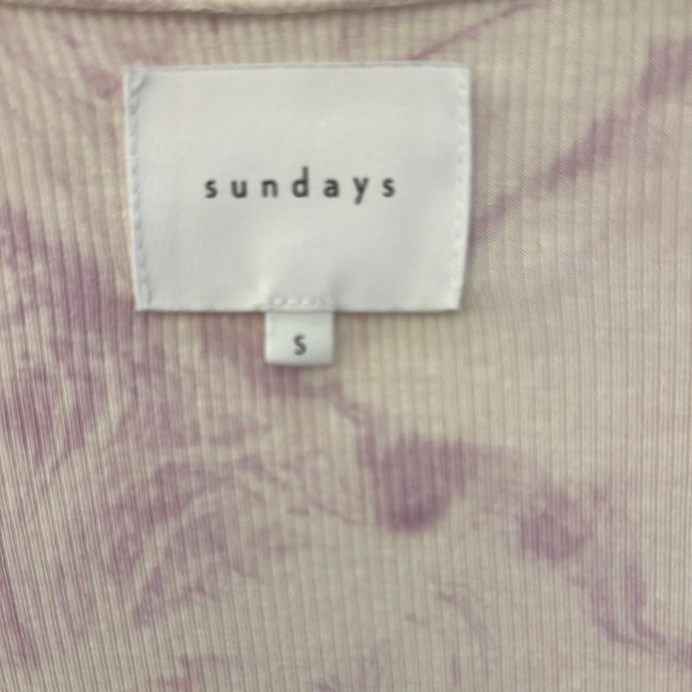 Sundays washed Cali tshirt V-Neck casual washed lavender marvel midi dress small - Picture 5 of 5
